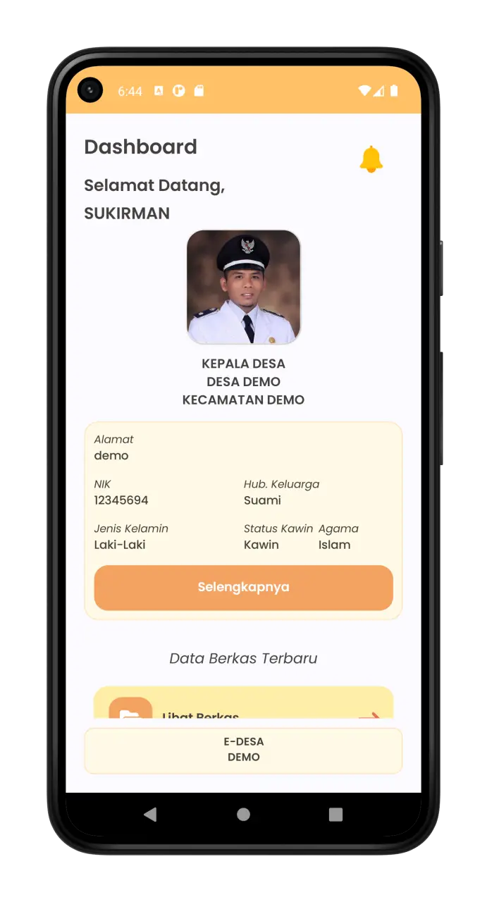 Tangkapan layar E-DESA 2