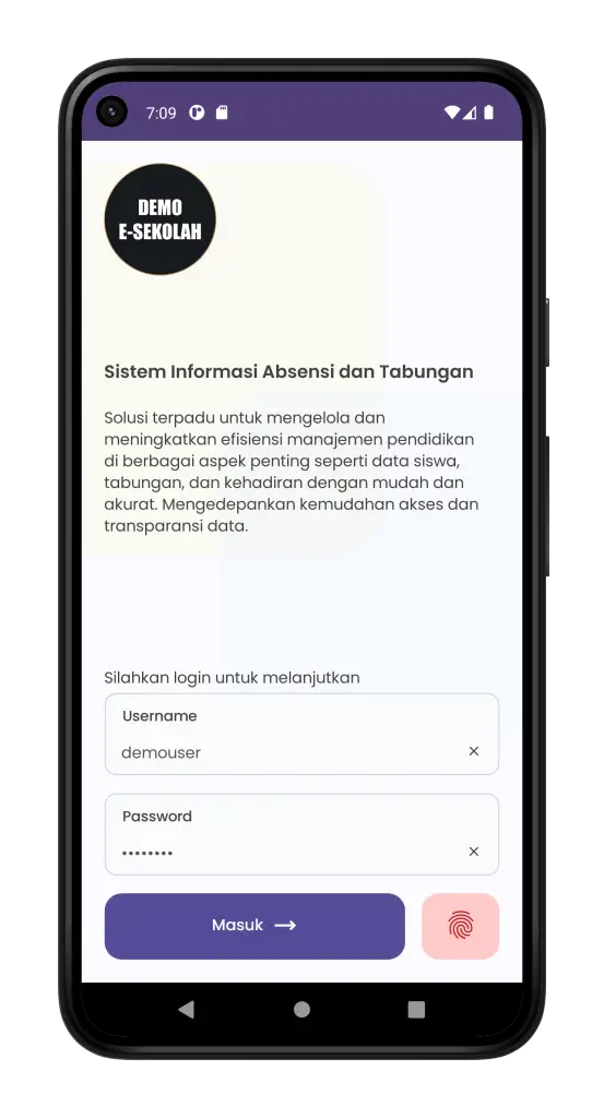 Tangkapan layar E-SEKOLAH 2
