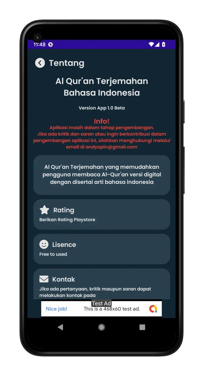 Tangkapan layar Al Qur'an Terjemahan 6